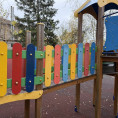 МАУ «Коммунальное управление» провело работы по благоустройству детской площадки, расположенной по адресу ул. Курчатова, д. 11. Работники учреждения закрасили граффити, что позволило вернуть территории ухоженный вид.